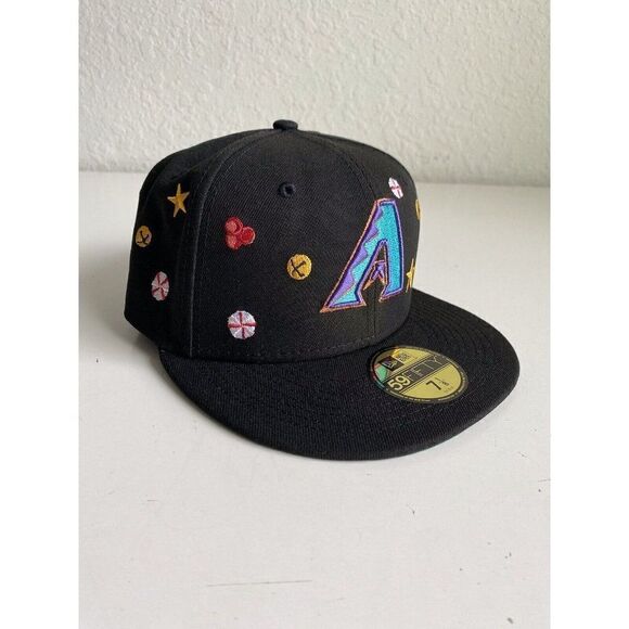 New Era Arizona Diamondbacks Hat Cooperstown Collection Black Sz 7 1/8 NEW - Picture 2 of 15